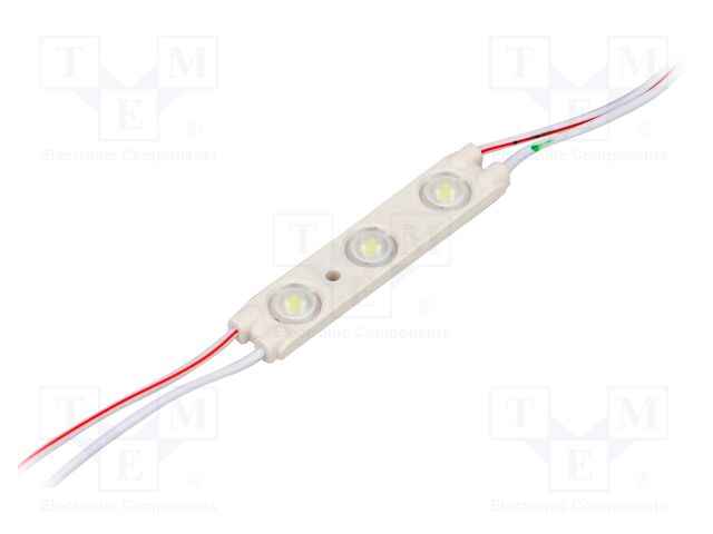 LED; white; 9500K; 1.2W; 120lm; IP67; 160°; No.of diodes: 3; -25÷60°C