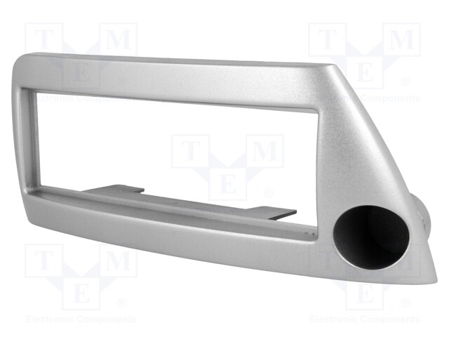 Radio mounting frame; Ford; 1 DIN; silver