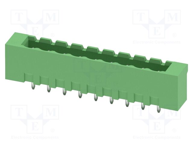 PCB headers, nominal cross section: 2.5 mm?, color: green, n