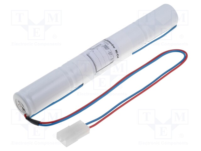 Re-battery: Ni-Cd; C; 4.8V; 2500mAh; Leads: leads with TAMIYA plug