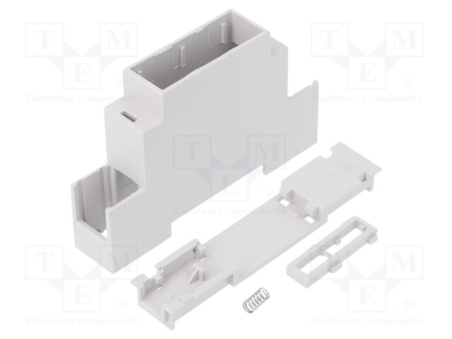 Enclosure: for DIN rail mounting; Y: 90mm; X: 18mm; Z: 53mm; PPO