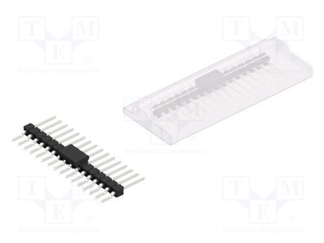 Connector: pin strips; pin header; male; PIN: 16; 2.54mm; SMT; 1x16