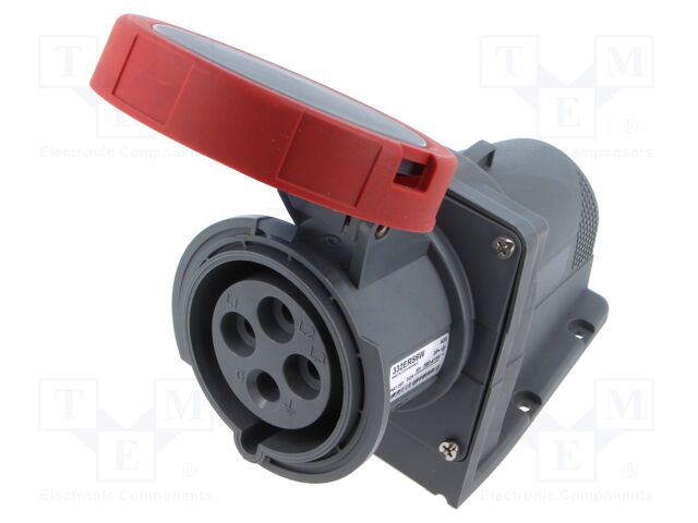 Connector: AC supply 3-phase; socket; female; screw terminal