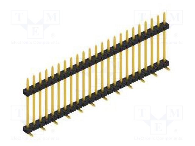 Connector: pin strips; pin header; male; PIN: 23; 2mm; SMT; 1x23