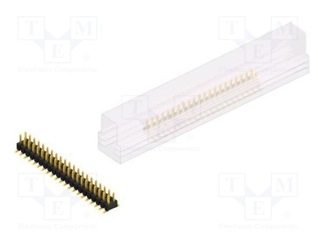 Connector: pin strips; pin header; male; PIN: 42; 2.54mm; SMT; 2x21