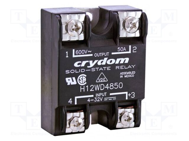 Relay: solid state; Ucntrl: 4÷32VDC; 75A; 48÷660VAC; -40÷80°C; IP00