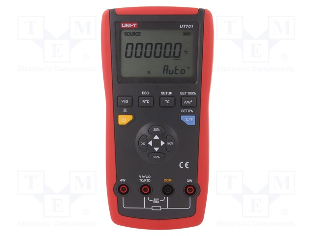 Calibrator; thermocouple; VDC: 1000mV; Unit: °C,°F