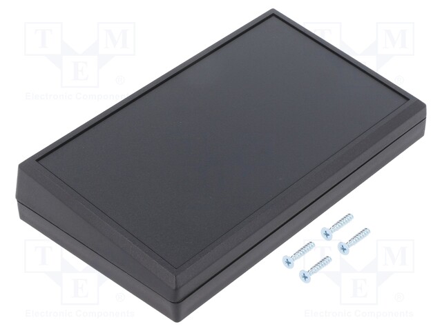 Enclosure: desktop; TENCLOS SLANT SLOPE; X: 145mm; Y: 85mm; ABS