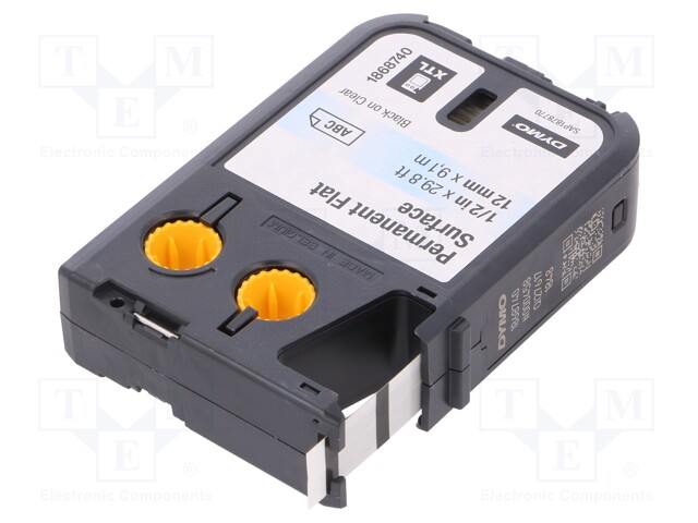 Tape; Width: 12mm; Colour: transparent; Character colour: black