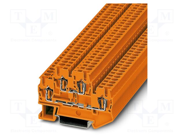 Splice terminal: rail; ST; 22A; 500V; spring clamp; PA; 0.08÷4mm2