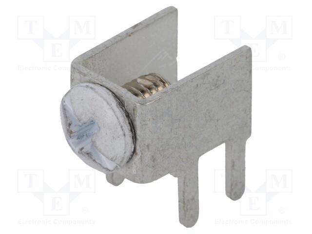 Terminal: screw terminal; THT,screw terminal; white; 7.5x5mm