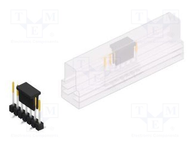 Connector: pin strips; pin header; male; PIN: 7; 2.54mm; SMT; 1x7