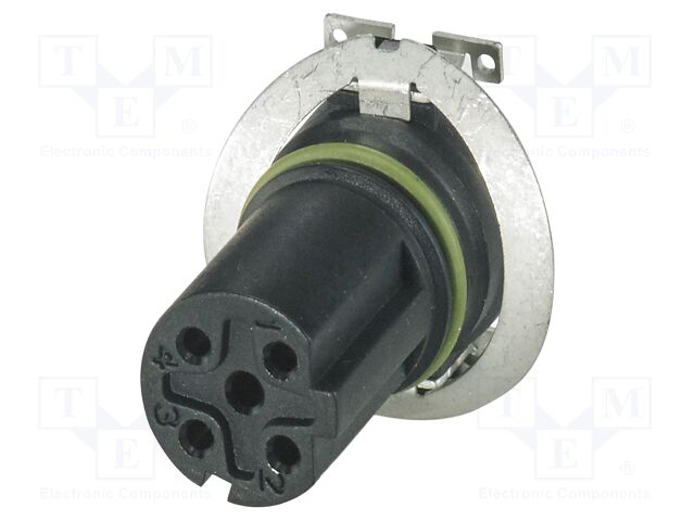 Connector: M12; contact insert; PIN: 4; 250V; straight; SMT; A code