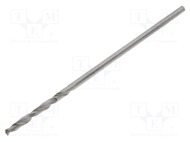Drill bit; for metal; Ø: 0.9mm; HSS; Features: hardened