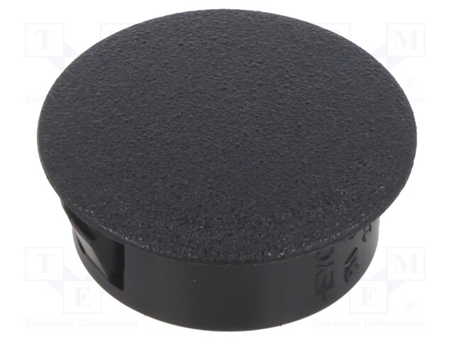 Stopper; polyamide; Wall thick: 0.8÷1.6mm; H: 10.3mm; black