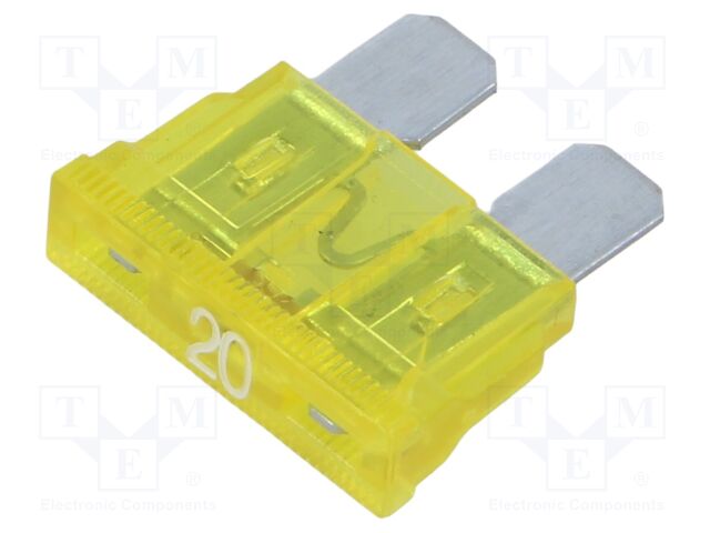 Fuse: fuse; 20A; 32VDC; automotive; 19.09mm; 19.09x5.12x18.87mm