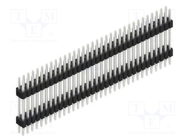 Connector: pin strips; pin header; male; PIN: 66; 1.27mm; THT; 2x33