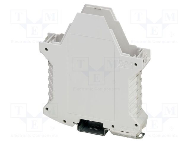 Enclosure base; with FE contact,with terminals; grey; UL94V-0