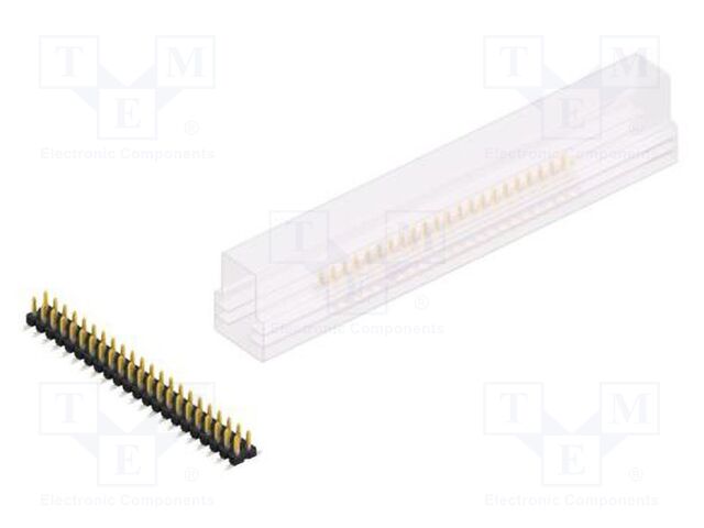 Connector: pin strips; pin header; male; PIN: 44; 2.54mm; SMT; 2x22