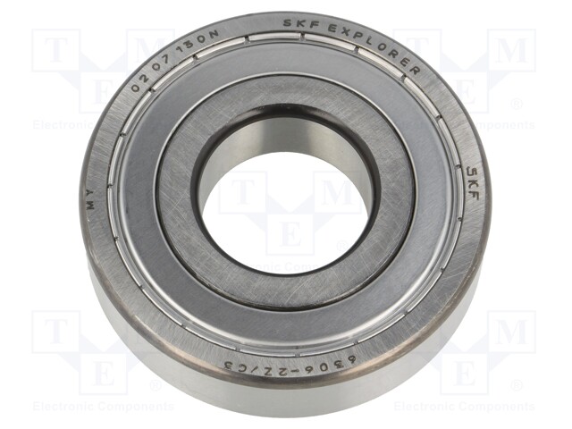 Bearing: single row deep groove ball; Øint: 30mm; Øout: 72mm