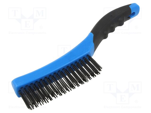Brush; wire; steel; plastic; 260mm; Number of rows: 4