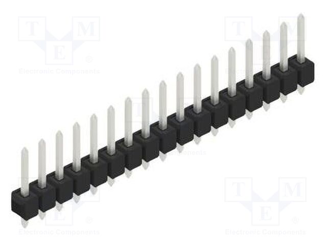 Connector: pin strips; pin header; male; PIN: 17; 2.54mm; THT; 1x17