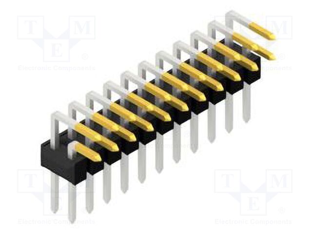 Connector: pin strips; pin header; male; PIN: 22; 2.54mm; THT; 2x11