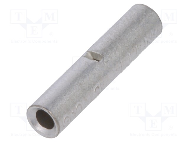 Butt splice; 0.25÷0.75mm2; crimped; for cable; non-insulated