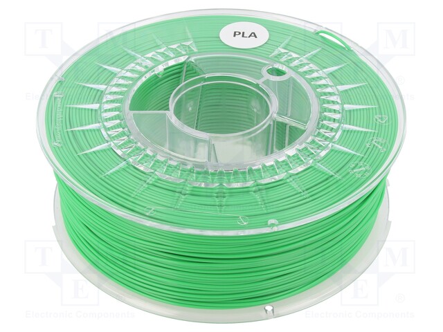 Filament: PLA; 1.75mm; light green; 200÷235°C; 1kg; ±0,05mm