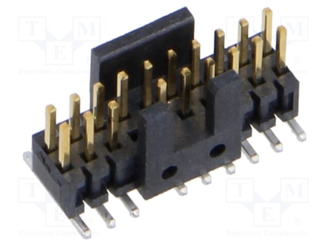 Connector: pin strips; male; PIN: 20; 1.27mm; gold-plated; SMT