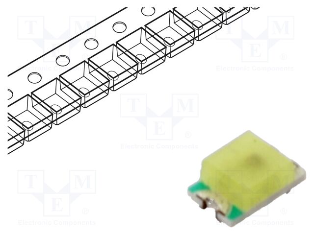 LED; yellow; blinking; 100mcd; 120°; 3÷5V; 20mA; 2x1.25x0.8mm; 0805