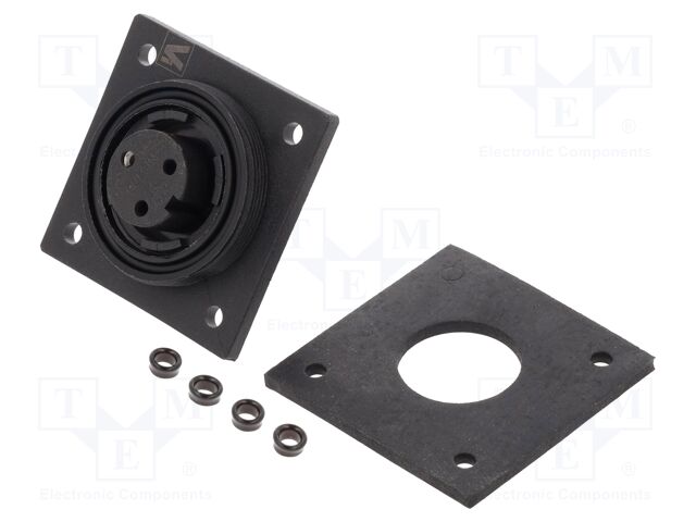 Connector: circular; socket; female; PIN: 6; 5A; 277V; low profile