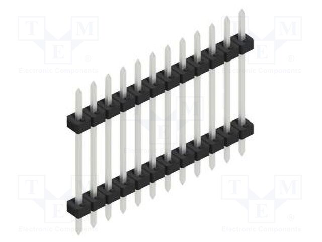 Connector: pin strips; pin header; male; PIN: 12; 2mm; THT; 1x12