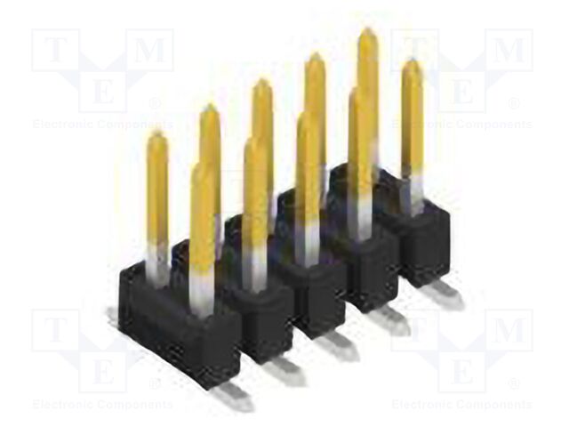 Connector: pin strips; pin header; male; PIN: 10; 2.54mm; SMT; 2x5