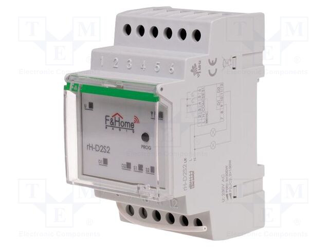 Module: dimmer; 230VAC; flush mount; IP20; 868MHz