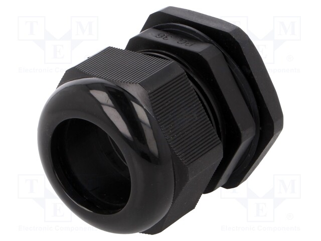 Cable gland; PG36; IP67; Mat: polyamide; black