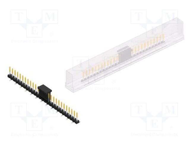 Connector: pin strips; pin header; male; PIN: 27; 2.54mm; SMT; 1x27