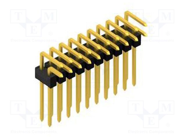 Connector: pin strips; pin header; male; PIN: 20; 2.54mm; THT; 2x10