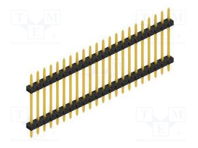 Connector: pin strips; pin header; male; PIN: 22; 2mm; THT; 1x22
