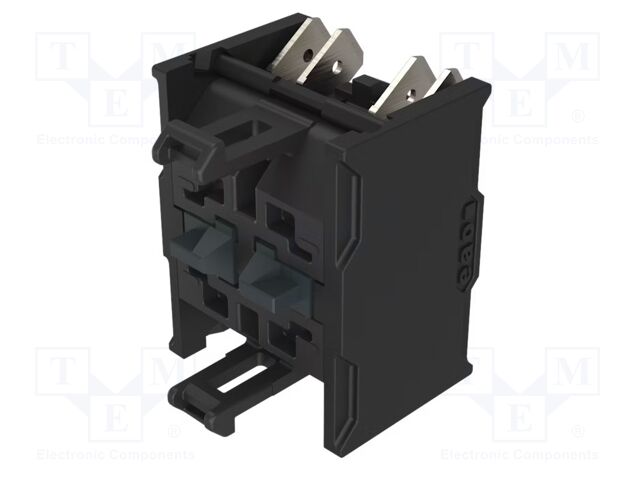 Contact block; 22mm; OptoHiT; front fixing; Contacts: NC x2; 6A
