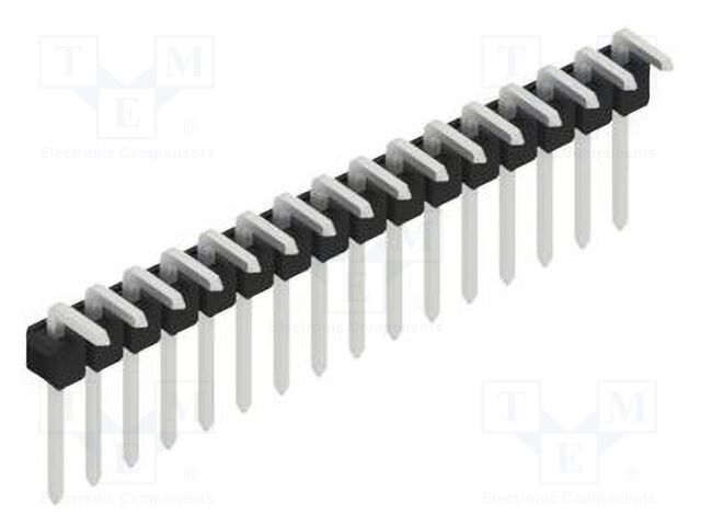 Connector: pin strips; pin header; male; PIN: 16; 2.54mm; THT; 1x16