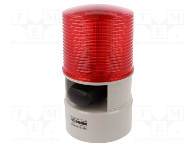 Signaller: lighting-sound; 24VDC; Colour: red; IP54; -30÷50°C