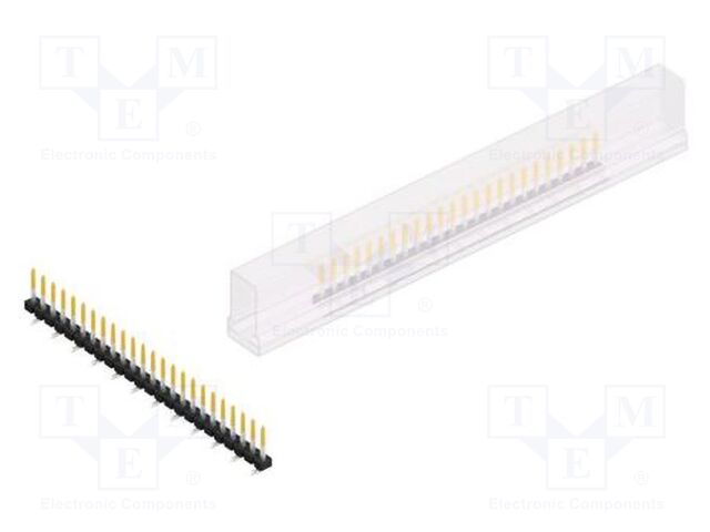 Connector: pin strips; pin header; male; PIN: 24; 2.54mm; SMT; 1x24