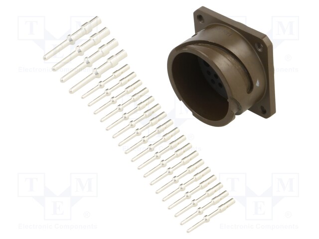 Connector: circular; VG95234; socket; male; PIN: 22(4+18); crimped