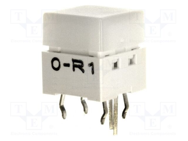 Keypad; SPST-NO; Pos: 2; 0.05A/24VDC; THT; LED; red; 1.57N; 11mm