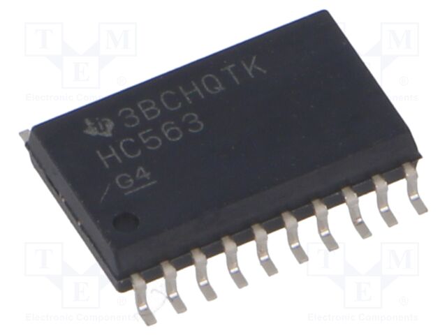 IC: digital; D-latch transparent; Ch: 8; 2÷6VDC; SMD; SO20-W; HC