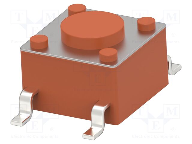 Microswitch TACT; SPST-NO; Pos: 2; 0.05A/24VDC; SMT; none; 980mN