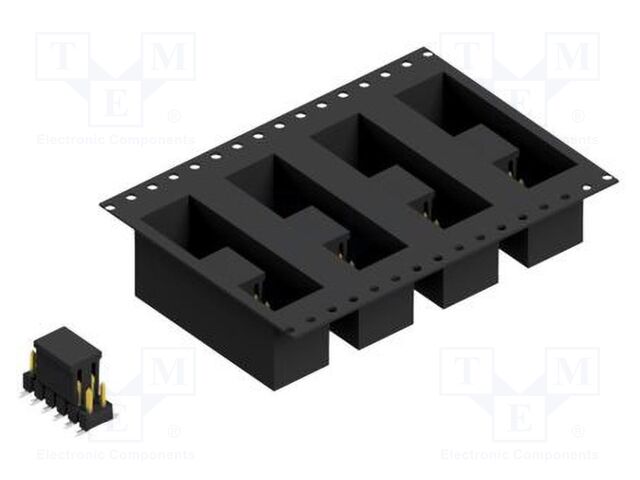 Connector: pin strips; pin header; male; PIN: 12; 2.54mm; SMT; 2x6