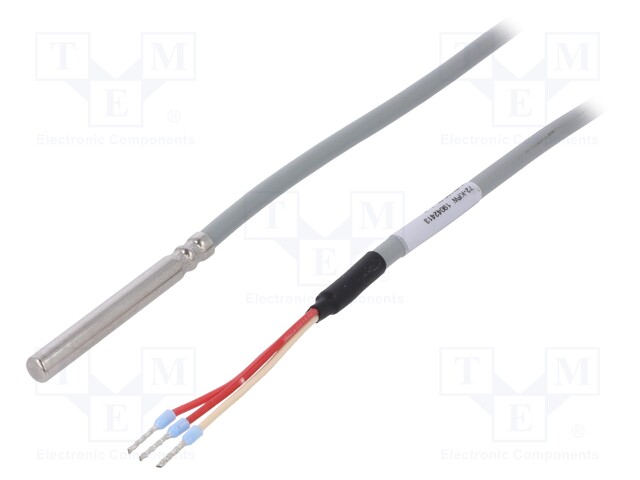 Sensor: temperature; Pt100; cl.A; Body dim: Ø6x50mm; Leads: 3 leads