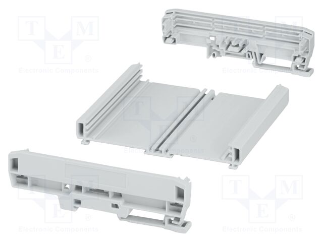 Enclosure: for DIN rail mounting; Y: 142.3mm; X: 123.8mm; PVC